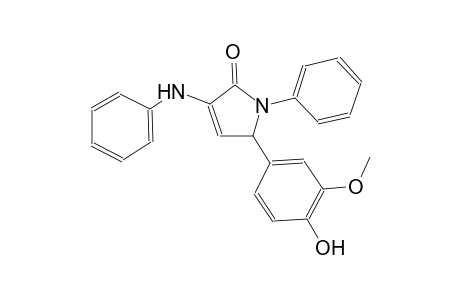 2H-pyrrol-2-one, 1,5-dihydro-5-(4-hydroxy-3-methoxyphenyl)-1-phenyl-3-(phenylamino)-