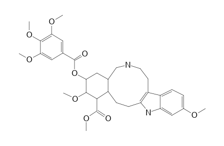 1H-Indolo[3,2-e][2]benzazecine-1-carboxylic acid, 2,3,4,4a,5,6,7,8,13,14,15,15a-dodecahydro-2,11-dimethoxy-3-[(3,4,5-trimethoxybenzoyl)oxy]-, methyl ester, [1S-(1R*,2S*,3S*,4aR*,15aR*)]-