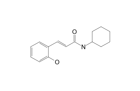 (E)-N-cyclohexyl-3-(2-hydroxyphenyl)-2-propenamide