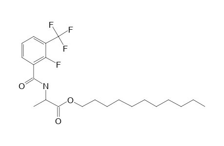 D-Alanine, N-(2-fluoro-3-trifluoromethylbenzoyl)-, undecyl ester