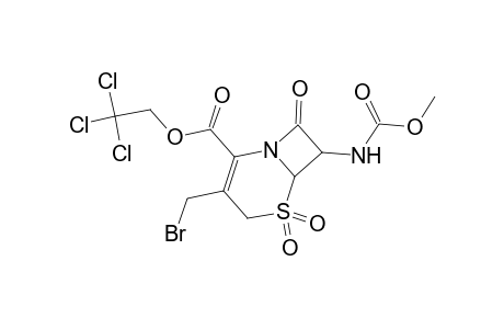 2,2,2-Trichloroethyl 3-(bromomethyl)-7-[(methoxycarbonyl)amino]-8-oxo-5-thia-1-azabicyclo[4.2.0]oct-2-ene-2-carboxylate 5,5-dioxide