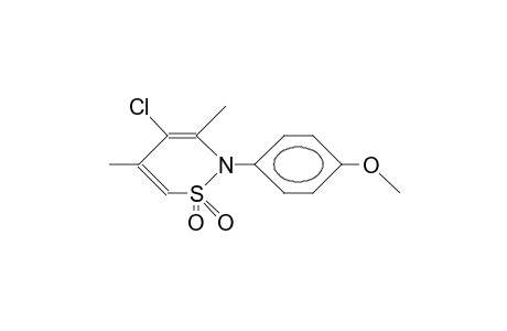 3-Chloro-2,4-dimethyl-N-(4-methoxy-phenyl)-1,3-butadiene-1,4-sultame