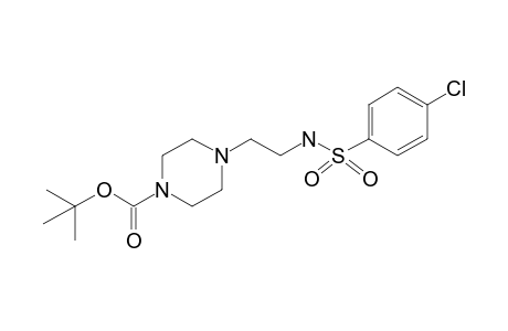 4-[2-[(4-Chlorophenyl)sulfonylamino]ethyl]-1-piperazinecarboxylic acid tert-butyl ester