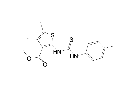 Methyl 4,5-dimethyl-2-[(4-toluidinocarbothioyl)amino]-3-thiophenecarboxylate