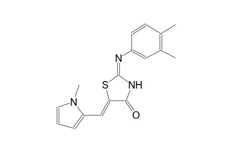 (5Z)-2-(3,4-dimethylanilino)-5-[(1-methyl-1H-pyrrol-2-yl)methylene]-1,3-thiazol-4(5H)-one