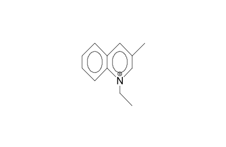 1-Ethyl-3-methyl-quinolinium cation