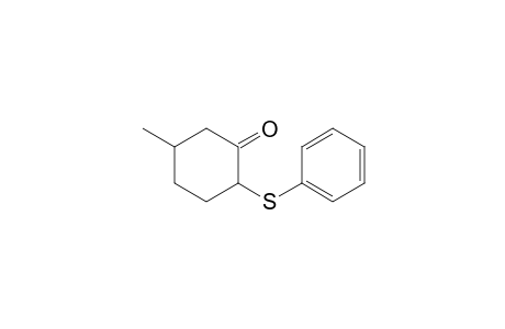 2-Phenylthio-5-methylcyclohexanone