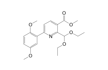 Methyl 2-Diethoxymethyl-6-(2,5-dimethoxyphenyl)nicotinates