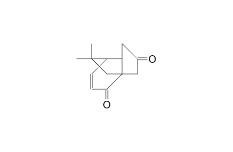 (1R,5S,6S)-11,11-Dimethyl-tricyclo(4.3.2.0/1,5/)undec-7-en-3,9-dione