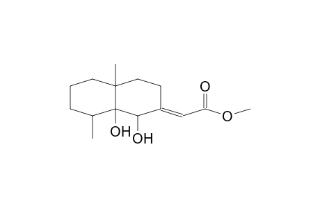 (1,8a-Dihydroxy-4a,8-dimethyl-octahydro-2(1H)-naphthalenylidene)-acetic acid, methyl ester