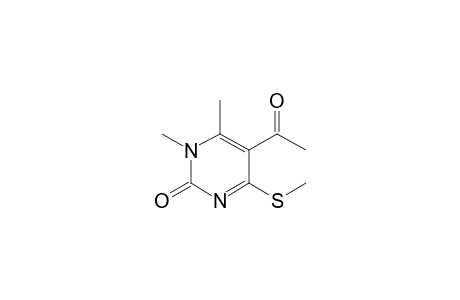 5-Acetyl-1,6-dimethyl-4-(methylthio)-2-pyrimidinone