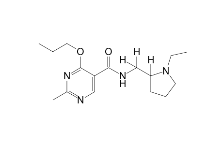 N-[(1-ethyl-2-pyrrolidinyl)methyl]-2-methyl-4-propoxy-5-pyrimidinecarboxamide