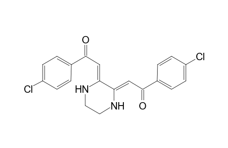 (2Z)-1-(4-chlorophenyl)-2-[(3Z)-3-[2-(4-chlorophenyl)-2-keto-ethylidene]piperazin-2-ylidene]ethanone
