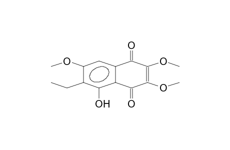 6-ethyl-2,3,7-trimethoxy-5-oxidanyl-naphthalene-1,4-dione