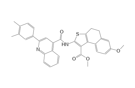 methyl 2-({[2-(3,4-dimethylphenyl)-4-quinolinyl]carbonyl}amino)-7-methoxy-4,5-dihydronaphtho[2,1-b]thiophene-1-carboxylate