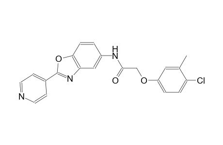 2-(4-chloro-3-methylphenoxy)-N-[2-(4-pyridinyl)-1,3-benzoxazol-5-yl]acetamide