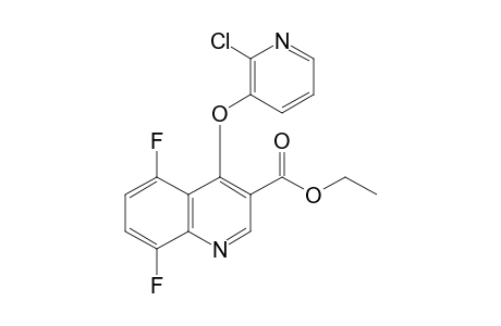 4-[(2-chloro-3-pyridyl)oxy]-5,8-difluoro-3-quinolinecarboxylic acid, ethyl ester