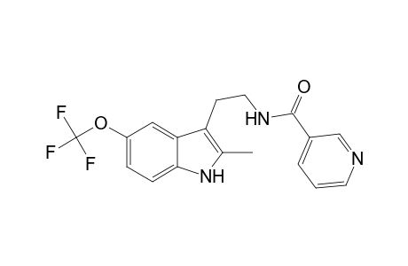 3-pyridinecarboxamide, N-[2-[2-methyl-5-(trifluoromethoxy)-1H-indol-3-yl]ethyl]-