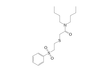 N,N-dibutyl-2-{[2-(phenylsulfonyl)ethyl]thio}acetamide