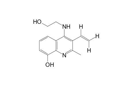 2-[(8-hydroxy-2-methyl-3-vinyl-4-quinolyl)amino]ethanol