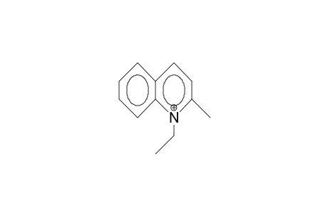 1-Ethyl-2-methyl-quinolinium cation