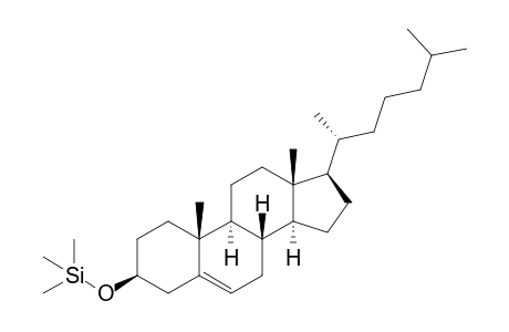 (((3S,8S,9S,10R,13R,14S,17R)-10,13-dimethyl-17-((R)-6-methylheptan-2-yl)-2,3,4,7,8,9,10,11,12,13,14,15,16,17-tetradecahydro-1H-cyclopenta[a]phenanthren-3-yl)oxy)trimethylsilane