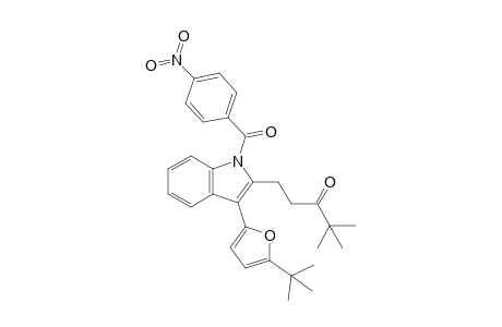 1-[3-(5-tert-Butyl-2-furyl)-1-(4-nitrobenzoyl)-1H-indol-2-yl]-4,4-dimethylpentan-3-one