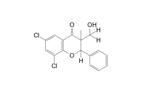 6,8-Dichloro-3-(hydroxymethyl)-3-methylflavanone