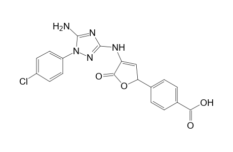 4-{4-[5-Amino-1-(4-chlorophenyl)-1H-1,2,4-triazol-3-ylamino]-5-oxo-2,5-dihydrofuran-2-yl}benzoic Acid