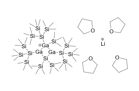 Lithium 2,4,4-Tris(trimethylsilyl)-1,2,3-tris[tris(trimethylsilyl)silyl]-1,3-digalla-2-gallatan-3-ium-4-silacyclobutane tetrahydrofuran