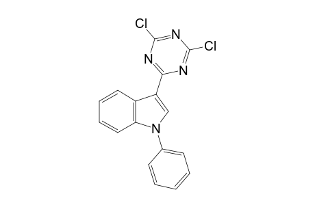 3-(4,6-dichloro-s-triazin-2-yl)-1-phenylindole