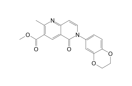 1,6-Naphthyridine-3-carboxylic acid, 6-(2,3-dihydro-1,4-benzodioxin-6-yl)-5,6-dihydro-2-methyl-5-oxo-, methyl ester