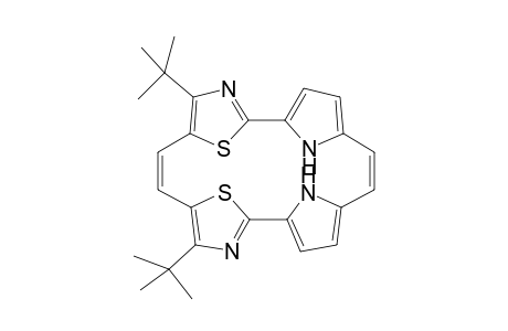 2,7-Di(t-Butyl)-3,20 : 6,9-di(epi)-thio-10,13 ; 16, 19-diimino-1,8-diaza[20]annulene