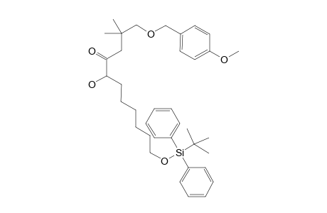 1-[(4'-Methoxyphenyl)methoxy]-5-hydroxy-11-[(t-butyl)diphenylsilanyloxy]-2,2-dimethylundecan-4-one