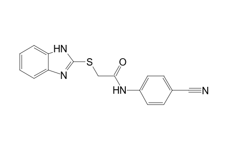 2-(1H-benzimidazol-2-ylsulfanyl)-N-(4-cyanophenyl)acetamide