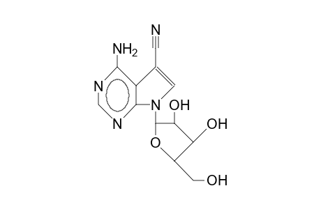 4-AMINO-5-CYANO-7-(BETA-D-RIBOFURANOSYL)-PYRROLO-[2,3-D]-PYRIMIDINE,TOYOCAMYCIN