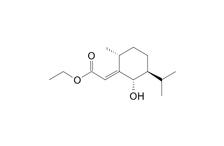 (2E)-2-[(2S,3S,6R)-2-hydroxy-3-isopropyl-6-methyl-cyclohexylidene]acetic acid ethyl ester