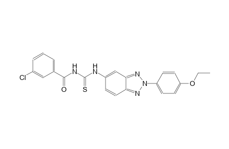 N-(3-chlorobenzoyl)-N'-[2-(4-ethoxyphenyl)-2H-1,2,3-benzotriazol-5-yl]thiourea