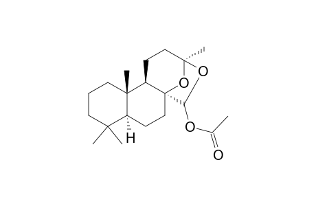 (17S)-8,13:13,17-diepoxy-14,15-dinorlabdan-17-yl acetate