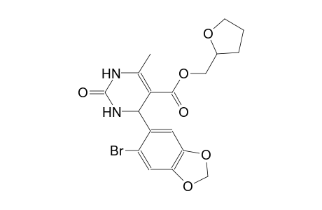 5-pyrimidinecarboxylic acid, 4-(6-bromo-1,3-benzodioxol-5-yl)-1,2,3,4-tetrahydro-6-methyl-2-oxo-, (tetrahydro-2-furanyl)methyl ester