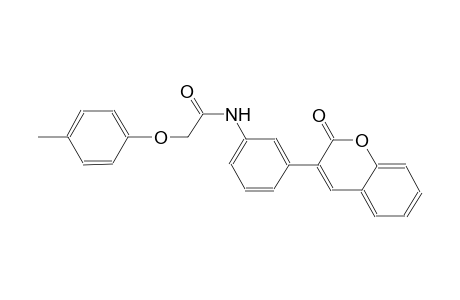 2-(4-methylphenoxy)-N-[3-(2-oxo-2H-chromen-3-yl)phenyl]acetamide
