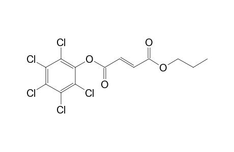 Fumaric acid, pentachlorophenyl propyl ester