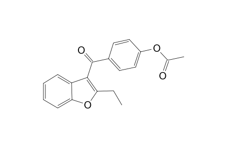 4-[(2-ethyl-1-benzofuran-3-yl)carbonyl]phenyl acetate
