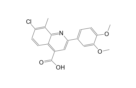 7-chloro-2-(3,4-dimethoxyphenyl)-8-methyl-4-quinolinecarboxylic acid