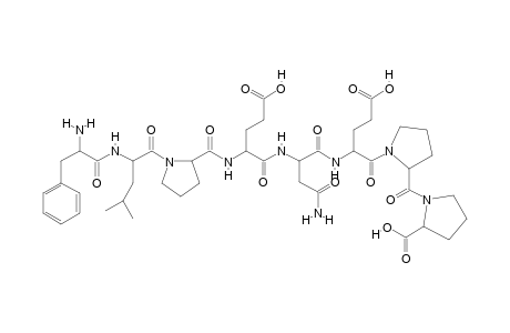 1-[1-[2-[[4-amino-2-[[2-[[1-[2-[(2-amino-3-phenyl-propanoyl)amino]-4-methyl-pentanoyl]pyrrolidine-2-carbonyl]amino]-5-hydroxy-5-keto-pentanoyl]amino]-4-keto-butanoyl]amino]-5-hydroxy-5-keto-pentanoyl]pyrrolidine-2-carbonyl]proline