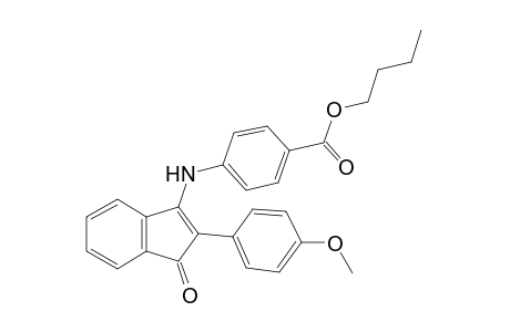 benzoic acid, 4-[[2-(4-methoxyphenyl)-1-oxo-1H-inden-3-yl]amino]-,butyl ester