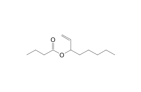 Butanoic acid, 1-ethenylhexyl ester