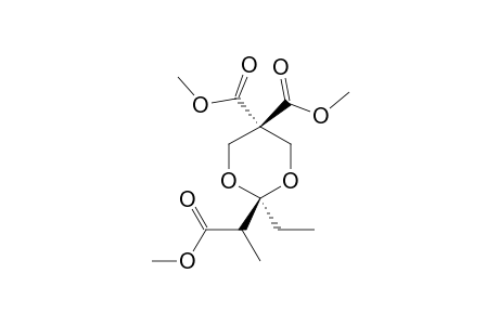 2-ETHYL-5,5-BIS-(METHYLOXYCARBONYL)-2-[1-METHYLOXYCARBONYLETHYL]-1,3-DIOXANE