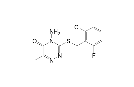 4-amino-3-[(2-chloro-6-fluorobenzyl)thio]-6-methyl-as-triazin-5(4H)-one