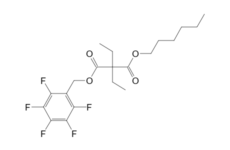 Diethylmalonic acid, hexyl pentafluorobenzyl ester